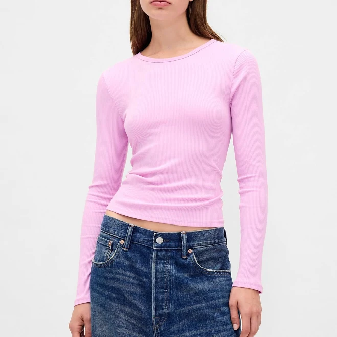 Gap Women's Modern Compact Rib Crop T-Shirt