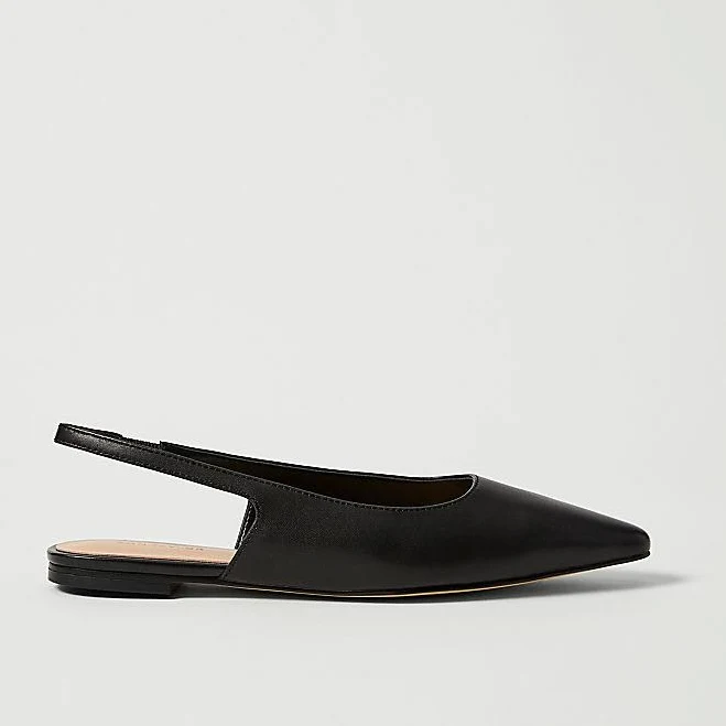 Ann Taylor Women's Leather Slingback Flats