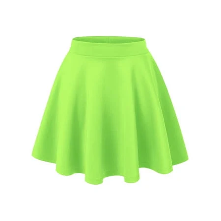 Women's Stretchy Flared Mini Skater Skirt