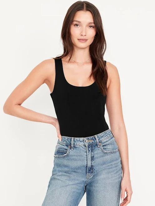 Old Navy Women's Double-Layer Scoop-Neck Bodysuit
