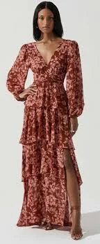Astr the Label Anora Floral Long Sleeve Dress
