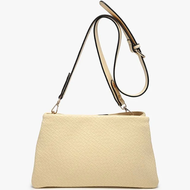 Jen & Co. Hallie Vegan Faux Woven Crossbody