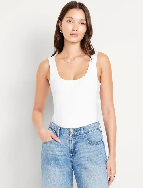 Old Navy Women's Double-Layer Scoop-Neck Bodysuit