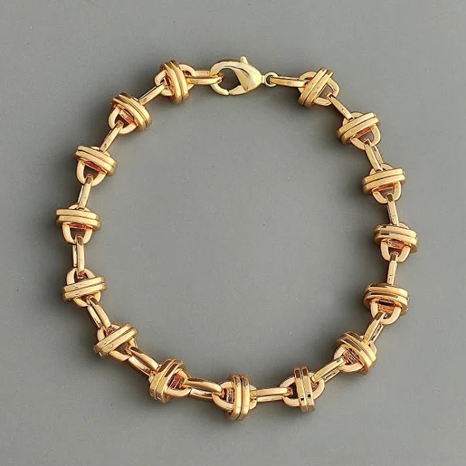 18K Gold Chunky Thick Chain Bracelet