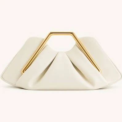 Lila Metal Clutch