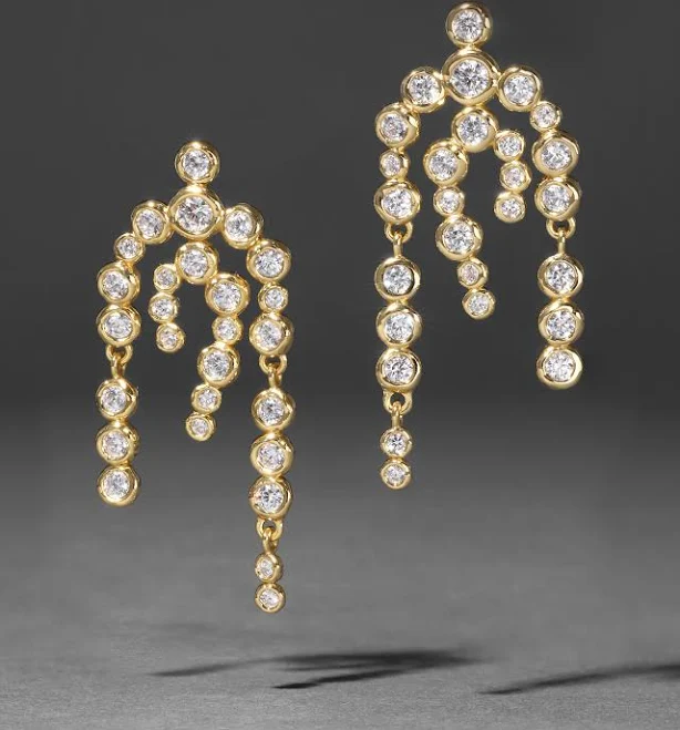 Alexis Bittar Women's 14K Gold Plated Asterales Cubic Zirconia Chandelier Earrings