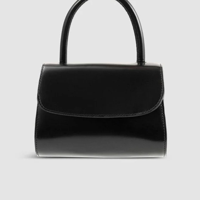 Far Women's Mini 2.0 Semi Patent Leather Top-Handle Bag