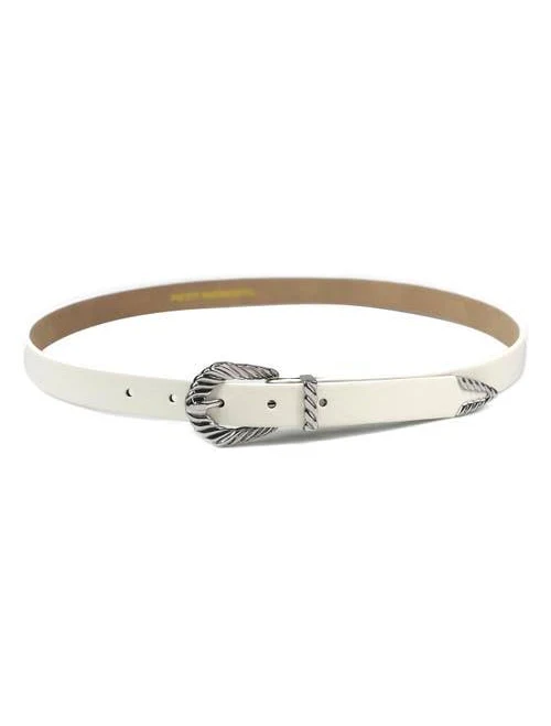 Petit Moments Women's Slim Modern Rodeo Faux Leather Belt