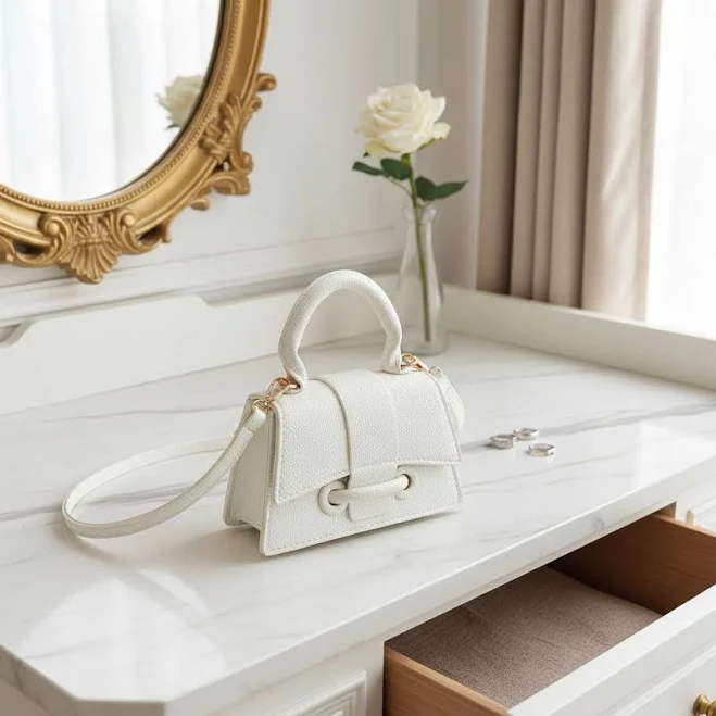 Faux Leather C-Loop Mini Bag