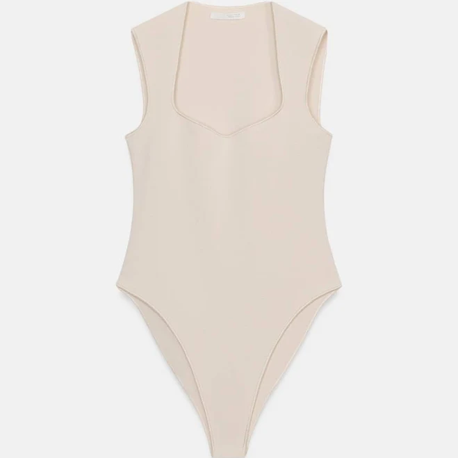 Zara Stretch Square Neck Bodysuit