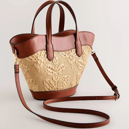 Raffia Cross-Body Bag