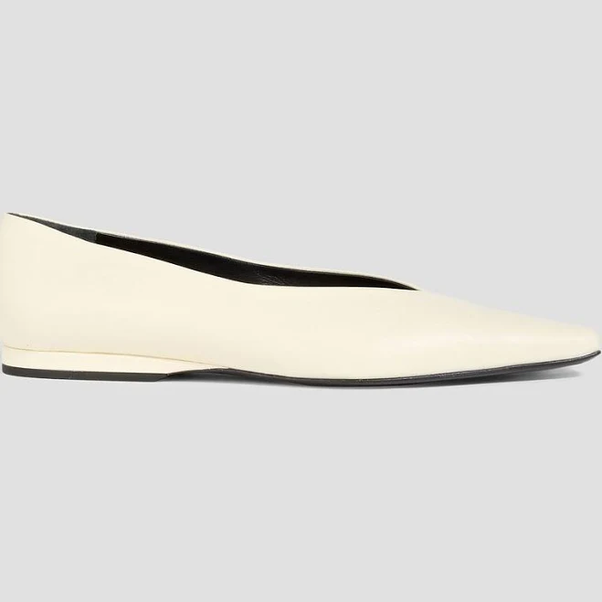 Loulou de Saison Barsi Leather Point-toe Flats