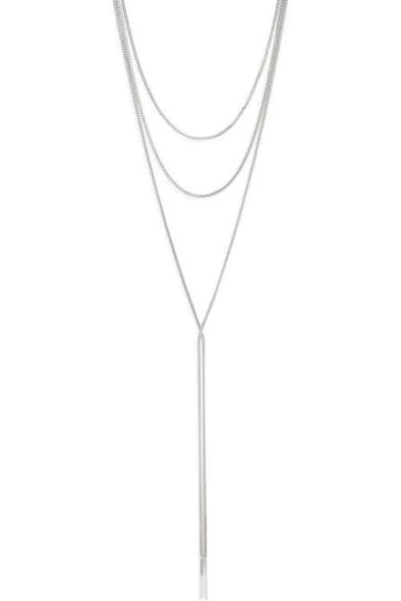 Nordstrom Layered Snake Chain Y-Necklace