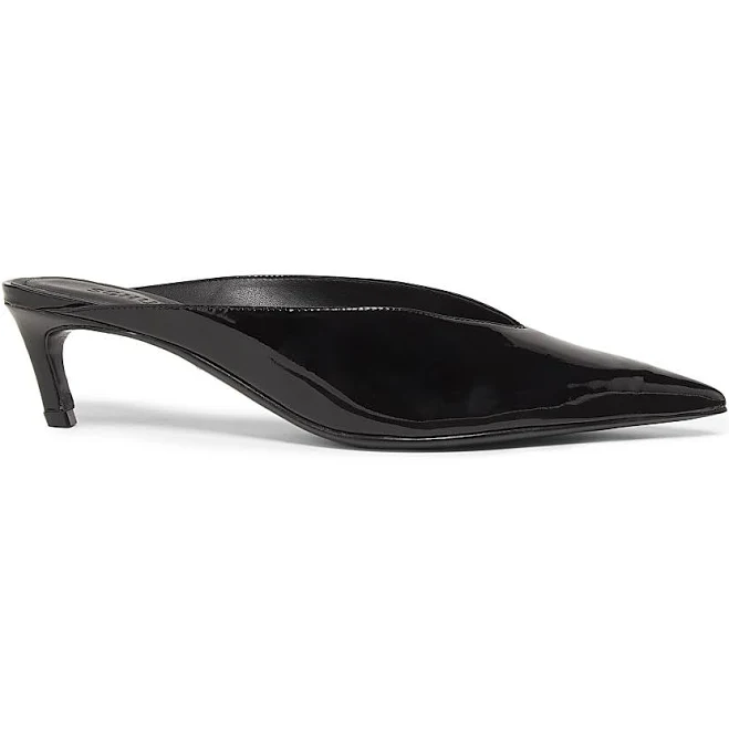 Schutz Women's Loren Mid Patent Leather Mules