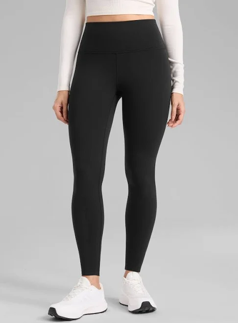 CRZ YOGA Women's Thermal Fleece Lined High Rise 25" Leggings