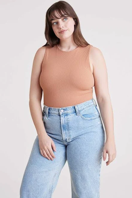 Ribbed Crewneck Tank Bodysuit