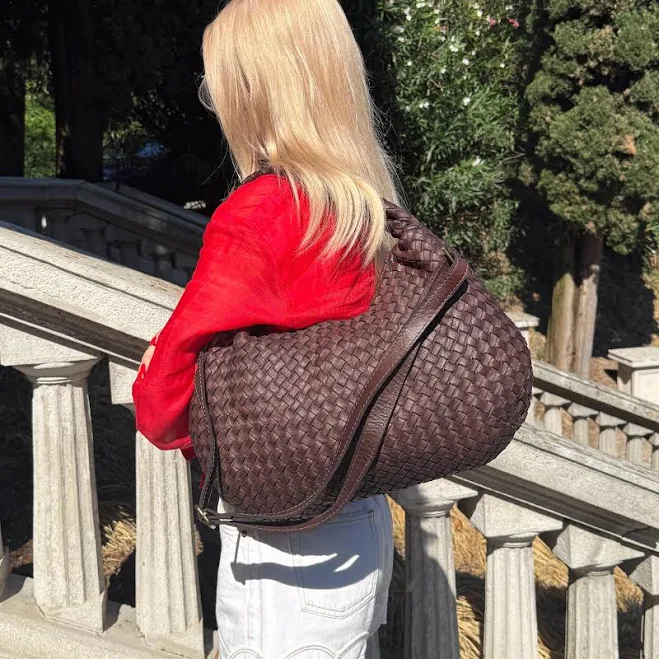 Vintage Italian Leather Hobo Bag