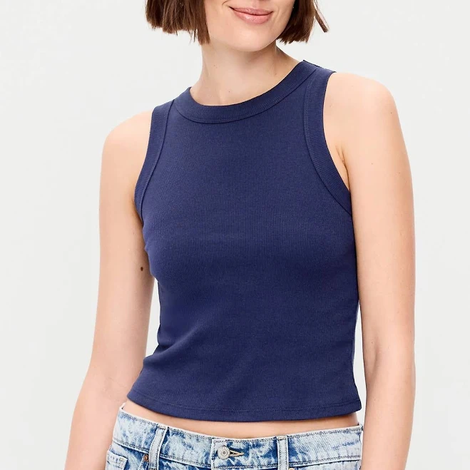 Old Navy Women's Snug Ribbed Crop Tank Top