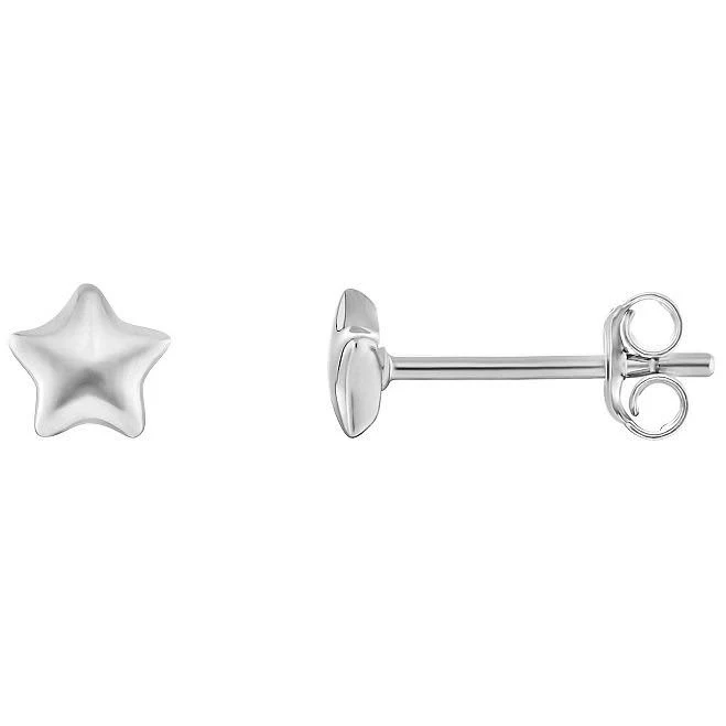 Sterling Silver Star Stud Earrings