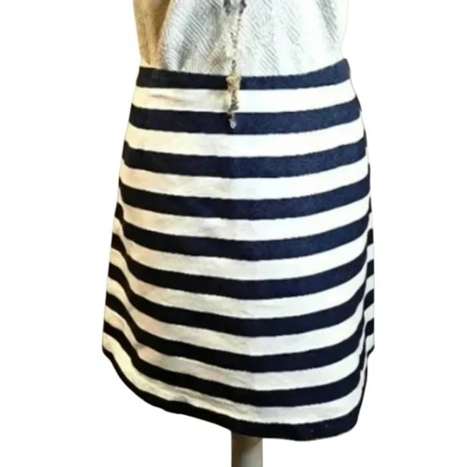 Striped Pencil Skirt
