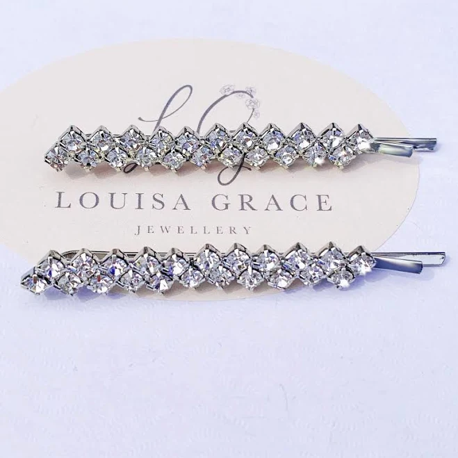 Crystal Bobby Pin Set of Two