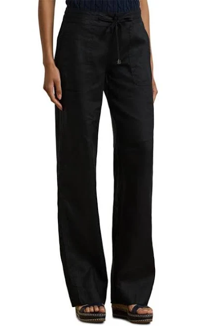 Lauren Women's Ralph Lauren Wide-Leg Linen Pants