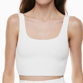 Aritzia Tops Aritzia Babaton Sculpt Knit Cropped Squareneck Tank