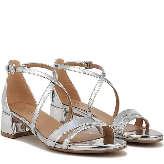 Naturalizer June Strappy Low Block Heel Dress Sandal Women's