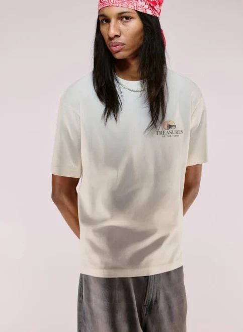 H&M Men's Loose Fit Printed T-Shirt