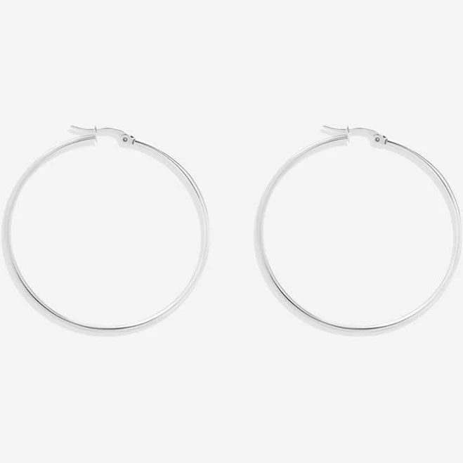 Mint & Lily Lynette Large Hoop Inspirational Earrings