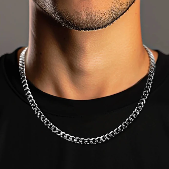 Cuban Chain Necklace, 22 Inches