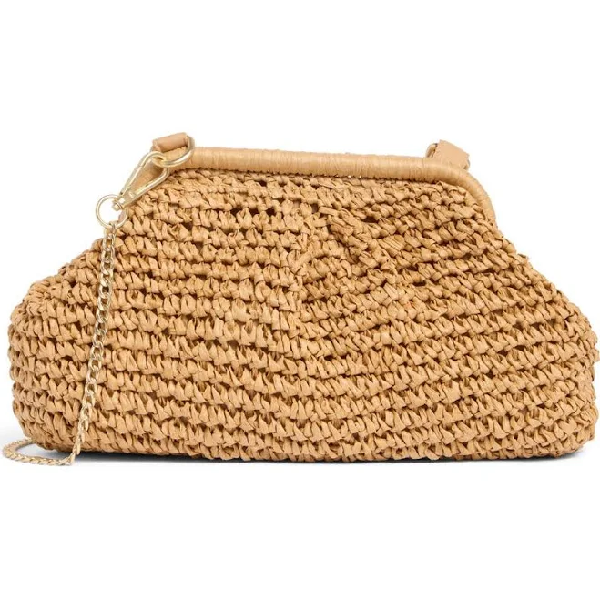 L Space Harmony Raffia Clutch