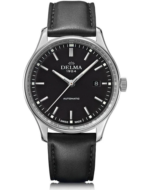 DELMA Classic Steel Leather Strap Dial