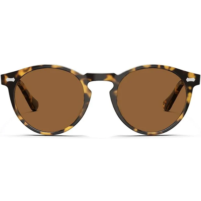 Carfia Round Amber Sunglasses