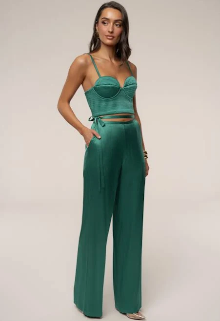 JLUXLABEL Deserae Satin Pants