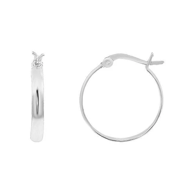 Primrose Women's Sterling Silver Hoop Earrings