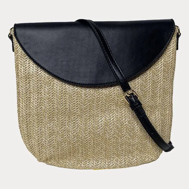 Camilla Raffia Crossbody Bag
