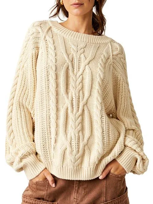 Free People Frankie Cable Sweater Women's