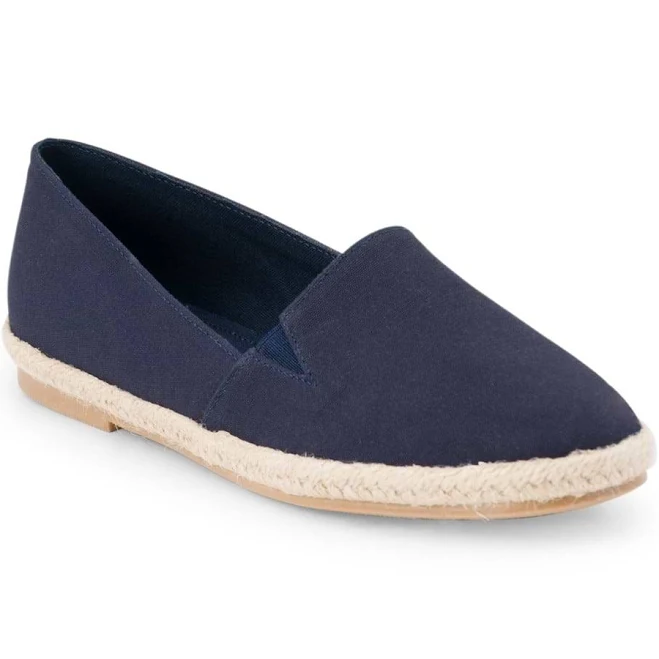 House of Bruar Ladies Canvas Slip-On Espadrilles