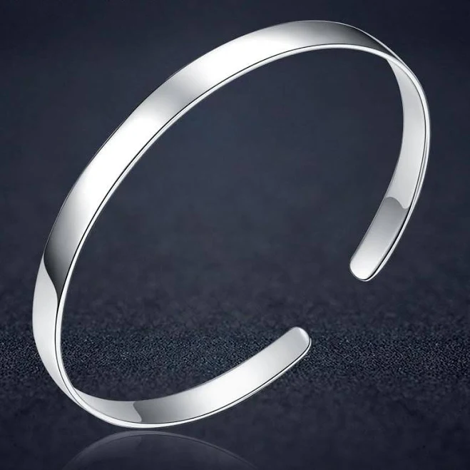 Sterling Silver Slim Cuff Bracelet