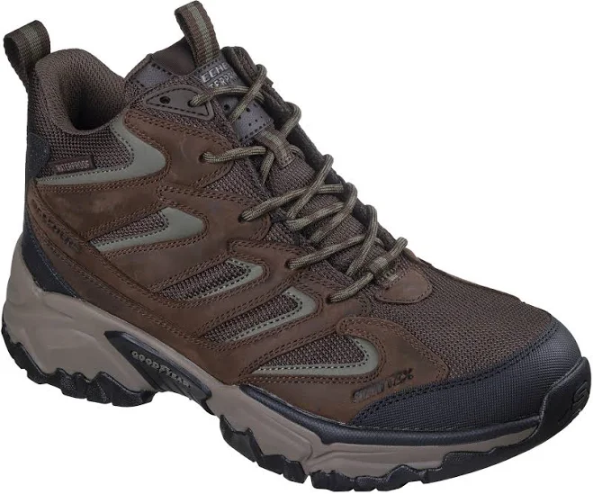 SKECHERS Men's Relaxed Fit Terraform Emmett Waterproof Hiking Boots