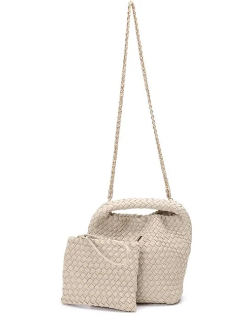 Shelly Woven Bucket Bag