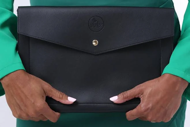 Bronx Sleek and Minimalist Vegan Leather Clutch