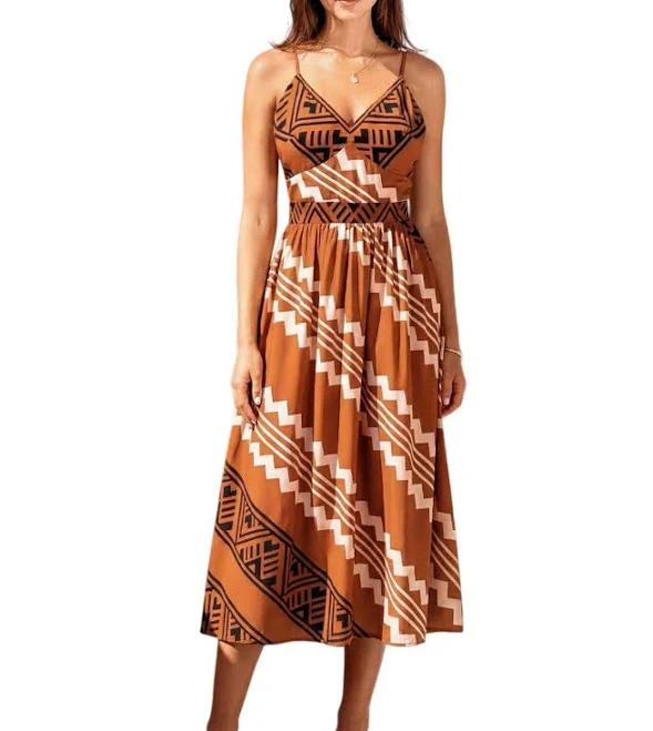 Cupshe Women's No Context Abstract Maxi Dress