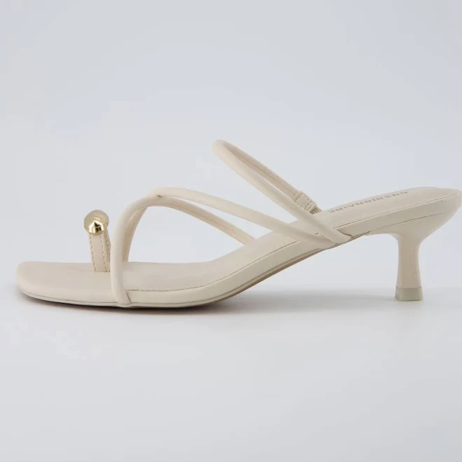 Cushionaire Women's Maui Strappy Kitten Heel Sandals