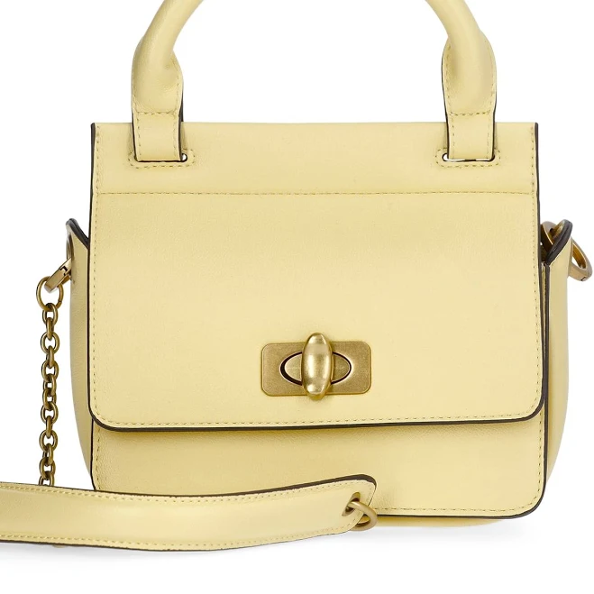 Scoop Women's Faux Leather Top Handle Mini Bag with Crossbody Strap