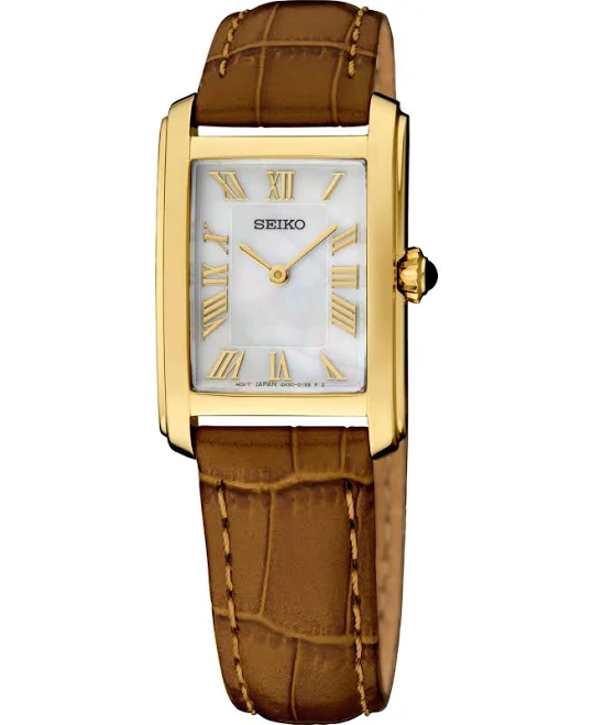Seiko Ladies' SWR100 Essentials Mother-of-Pearl Quartz Watch