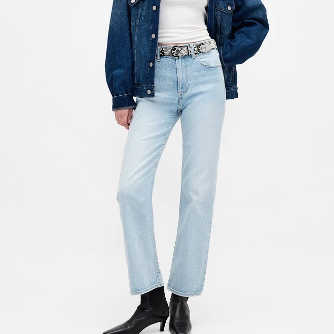 Gap Women's High Rise ’90s Slim Straight Crop Jeans