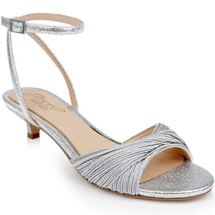 Jewel Badgley Mischka Women's Nance Kitten Heel Sandals