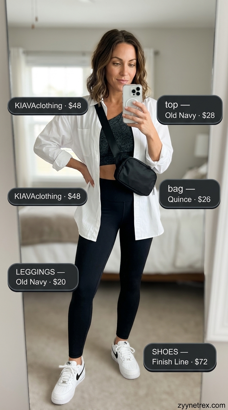 Athleisure grey summer one shoulder sports bra 2026 with leggings and oversized shirt.